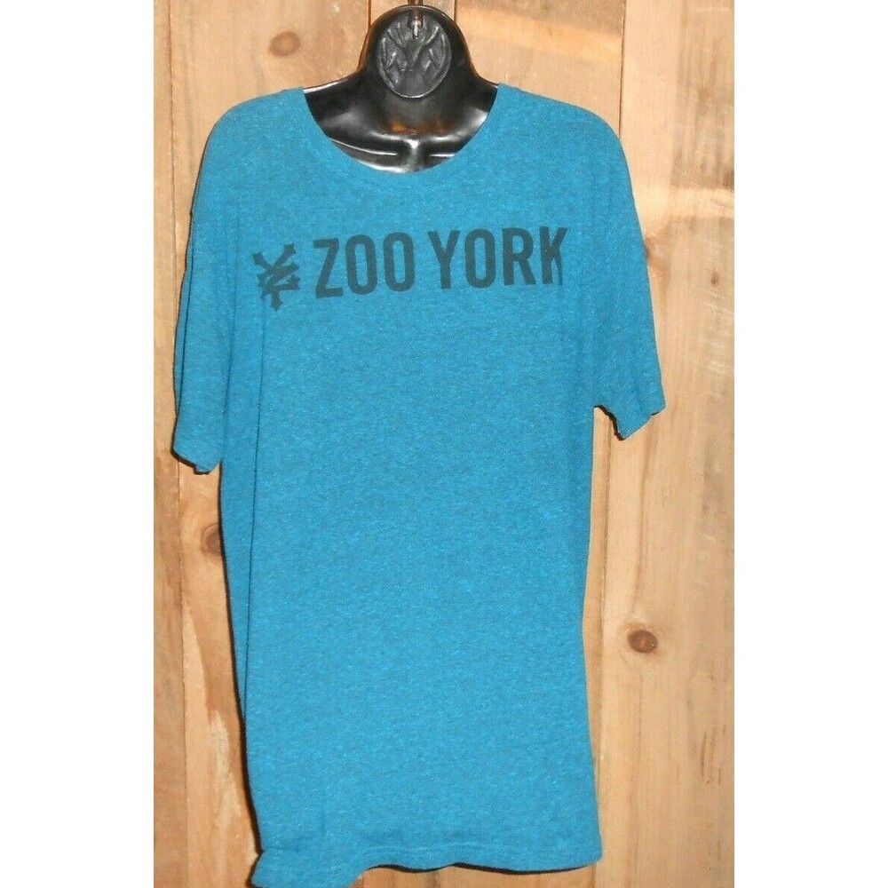 Men's Zoo York Marine Teal Tee Shirt Graphic T Excellent Pre-owned Condition